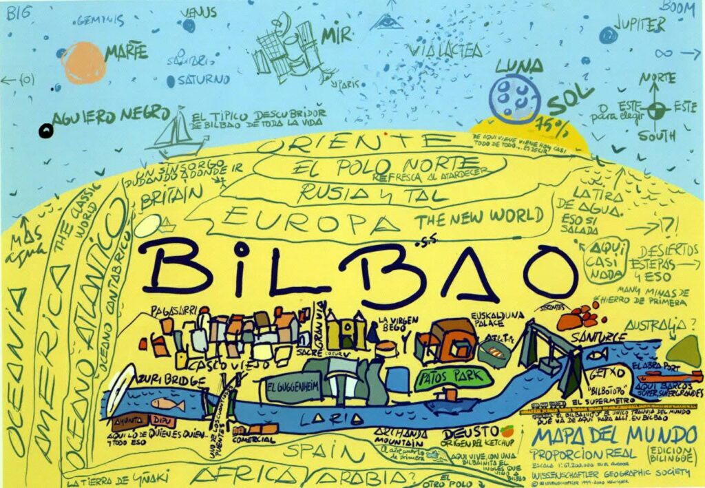 Mapa del mundo de Bilbao